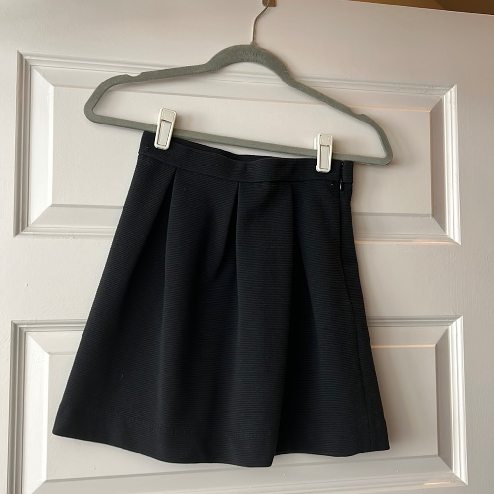 Madewell black mini skirt